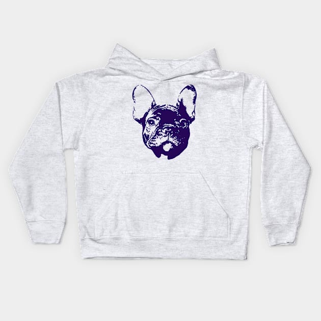 French Bulldog Kids Hoodie by TimeTravellers